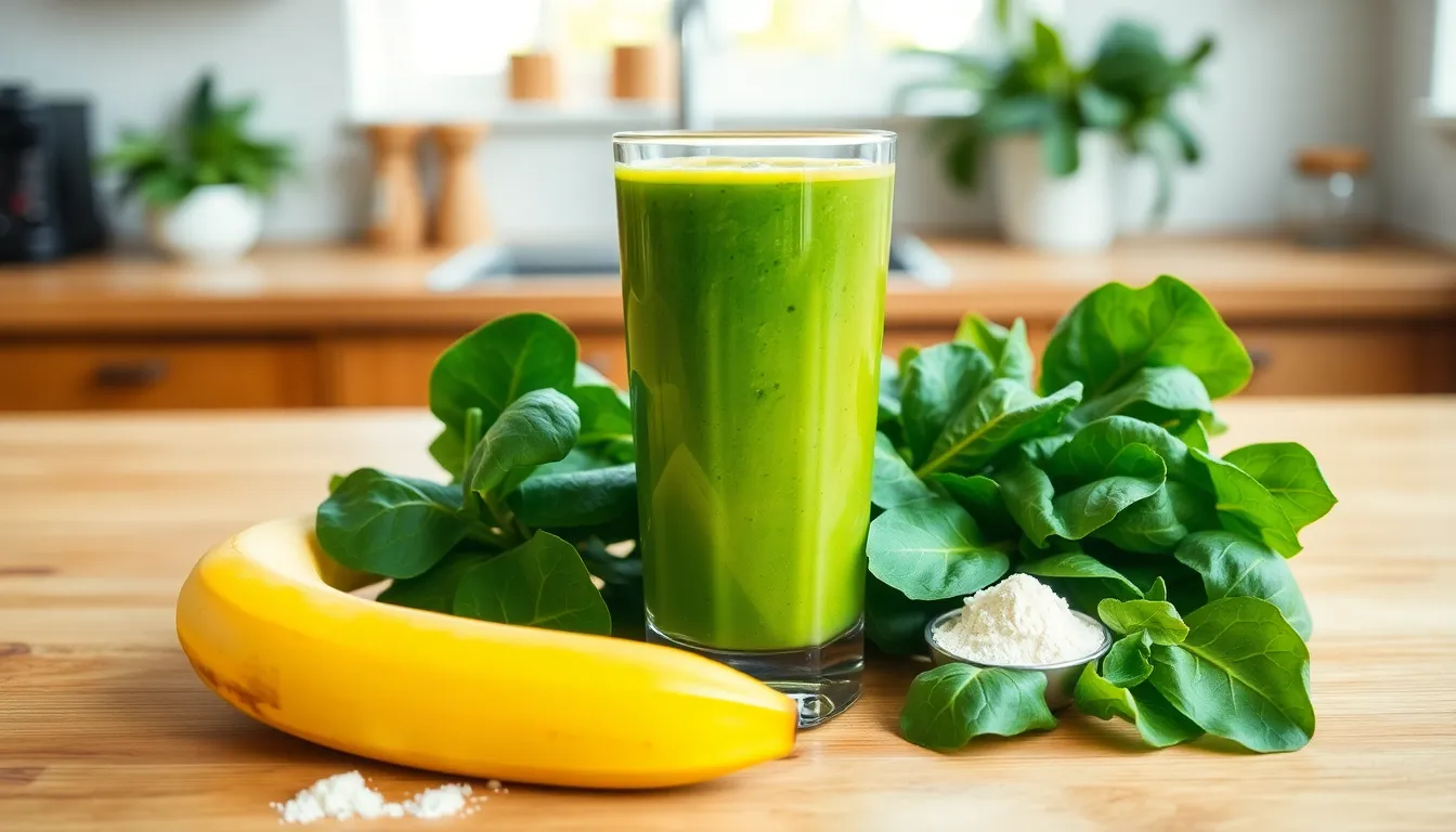 Green Protein Smoothie Recipe: 5-Minute Energy Boost for Busy Mornings 4 Green Protein Smoothie Recipe: 5-Minute Energy Boost for Busy Mornings 3
