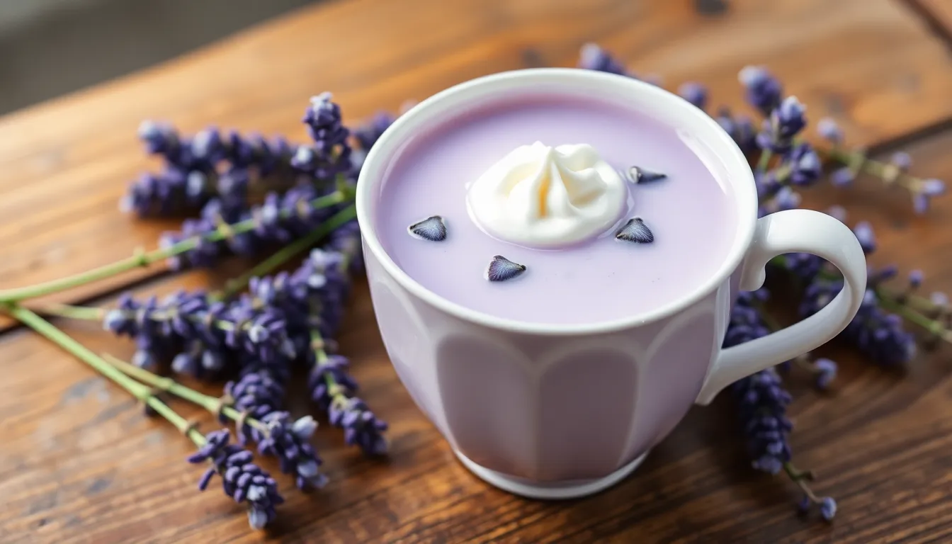 How to Make Lavender Milk Tea: Easy Recipe for Hot & Iced Versions at Home 4 How to Make Lavender Milk Tea: Easy Recipe for Hot & Iced Versions at Home 3