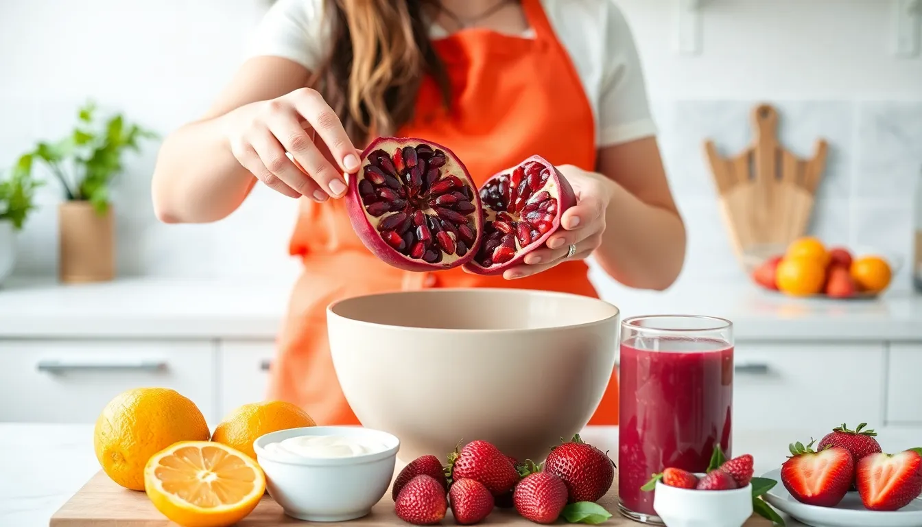 Easy Pomegranate Smoothie Recipe: 5-Minute Antioxidant Breakfast Boost 4 Easy Pomegranate Smoothie Recipe: 5-Minute Antioxidant Breakfast Boost 3