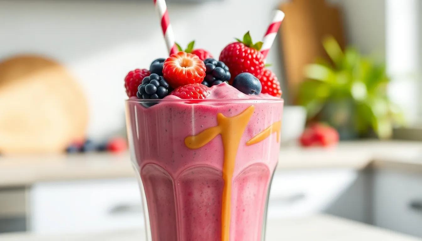 Berry Protein Shake Recipe: 25g Protein in 3 Minutes (No Chalky Taste!) 6 Berry Protein Shake Recipe: 25g Protein in 3 Minutes (No Chalky Taste!) 5