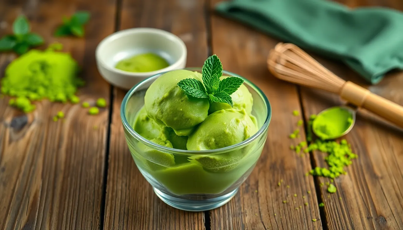 Homemade Matcha Green Tea Ice Cream Recipe (Creamy & Restaurant-Quality) 6 Homemade Matcha Green Tea Ice Cream Recipe (Creamy & Restaurant-Quality) 5