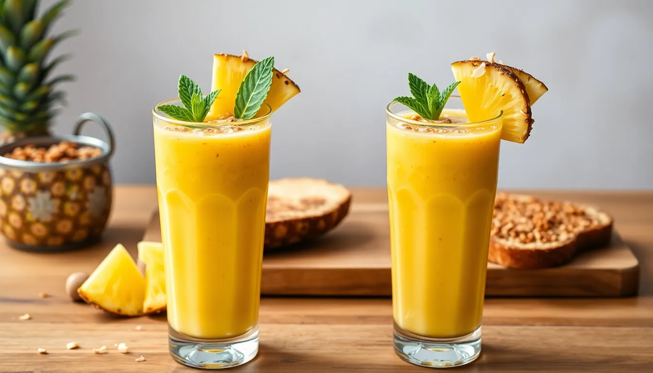 Easy Pineapple Smoothie Recipe: 5-Minute Tropical Paradise in a Glass 6 Easy Pineapple Smoothie Recipe: 5-Minute Tropical Paradise in a Glass 5