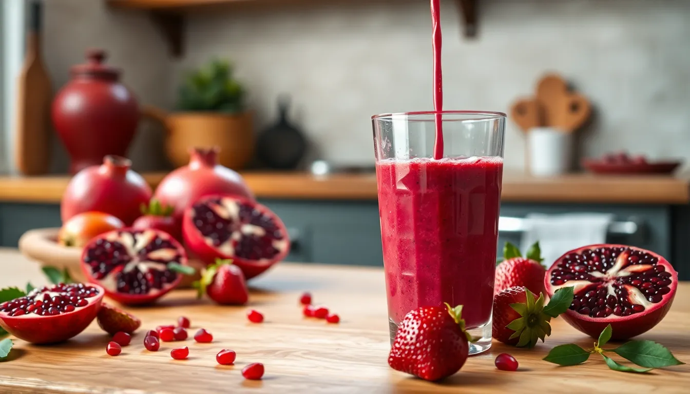 Easy Pomegranate Smoothie Recipe: 5-Minute Antioxidant Breakfast Boost 6 Easy Pomegranate Smoothie Recipe: 5-Minute Antioxidant Breakfast Boost 5