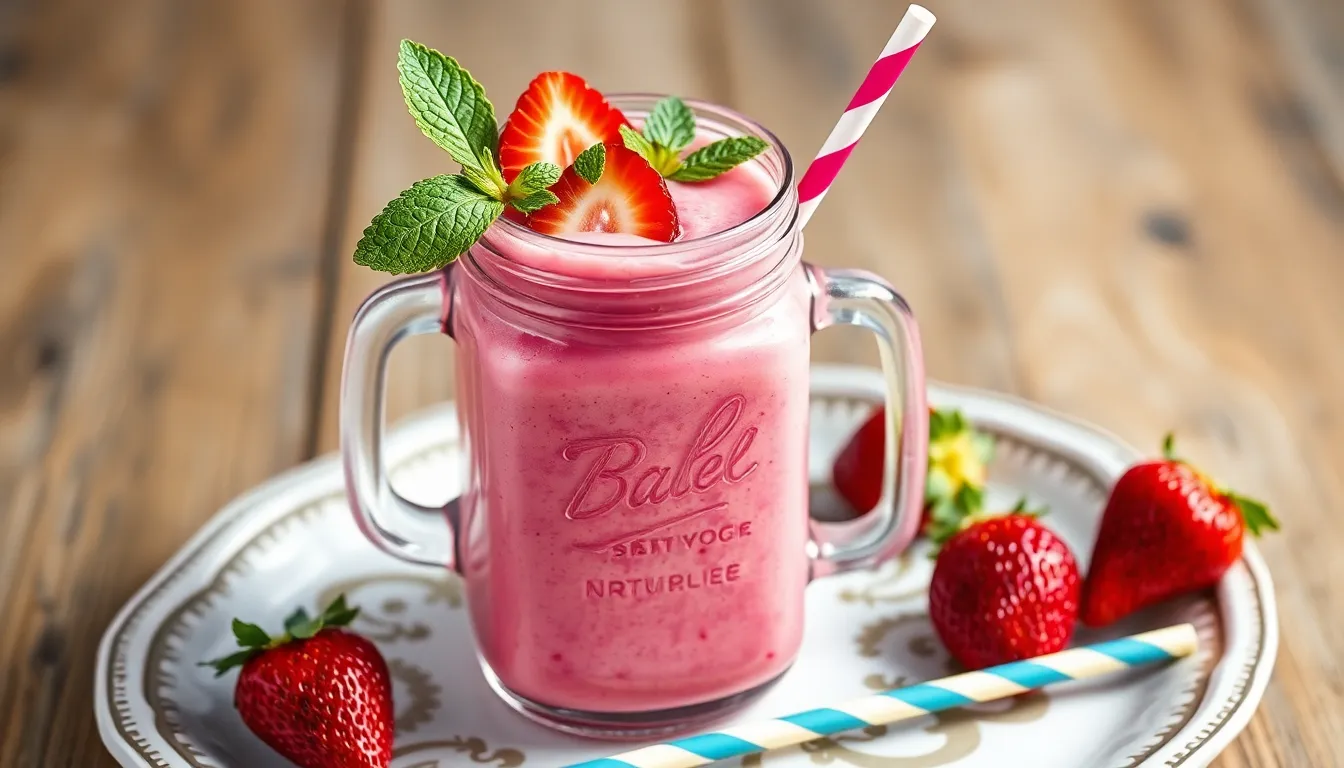 Strawberry Smoothie Recipe with Yogurt: Creamy, Healthy & Ready in 5 Minutes 6 Strawberry Smoothie Recipe with Yogurt: Creamy, Healthy & Ready in 5 Minutes 5