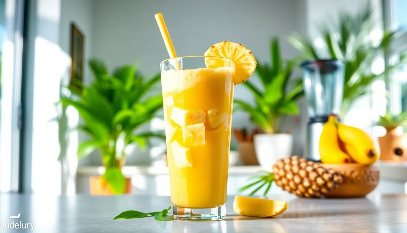 5-Minute Tropical Smoothie Recipe That Tastes Like Paradise (Easy & Healthy!) 5