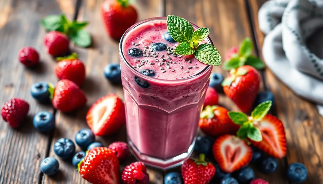 Berry Protein Shake Recipe: 25g Protein in 3 Minutes (No Chalky Taste!) 8 Berry Protein Shake Recipe: 25g Protein in 3 Minutes (No Chalky Taste!) 7
