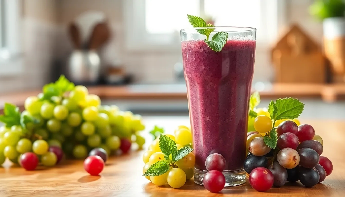 5-Minute Grape Smoothie Recipe: Creamy, Healthy & Kid-Friendly 8 5-Minute Grape Smoothie Recipe: Creamy, Healthy & Kid-Friendly 7