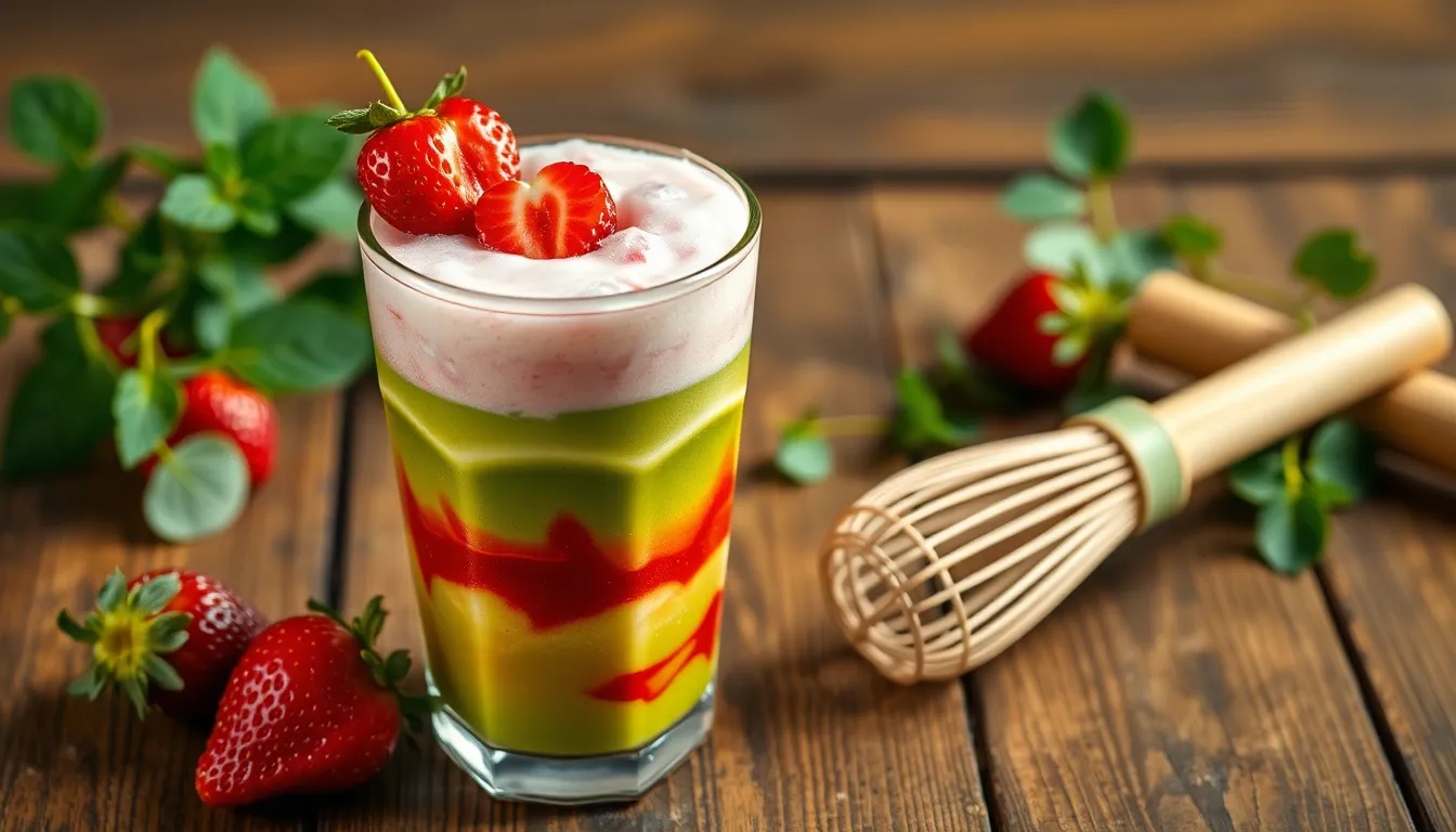 How to Make an Iced Strawberry Matcha Latte at Home (Easy Recipe + Pro Tips) 8 How to Make an Iced Strawberry Matcha Latte at Home (Easy Recipe + Pro Tips) 7