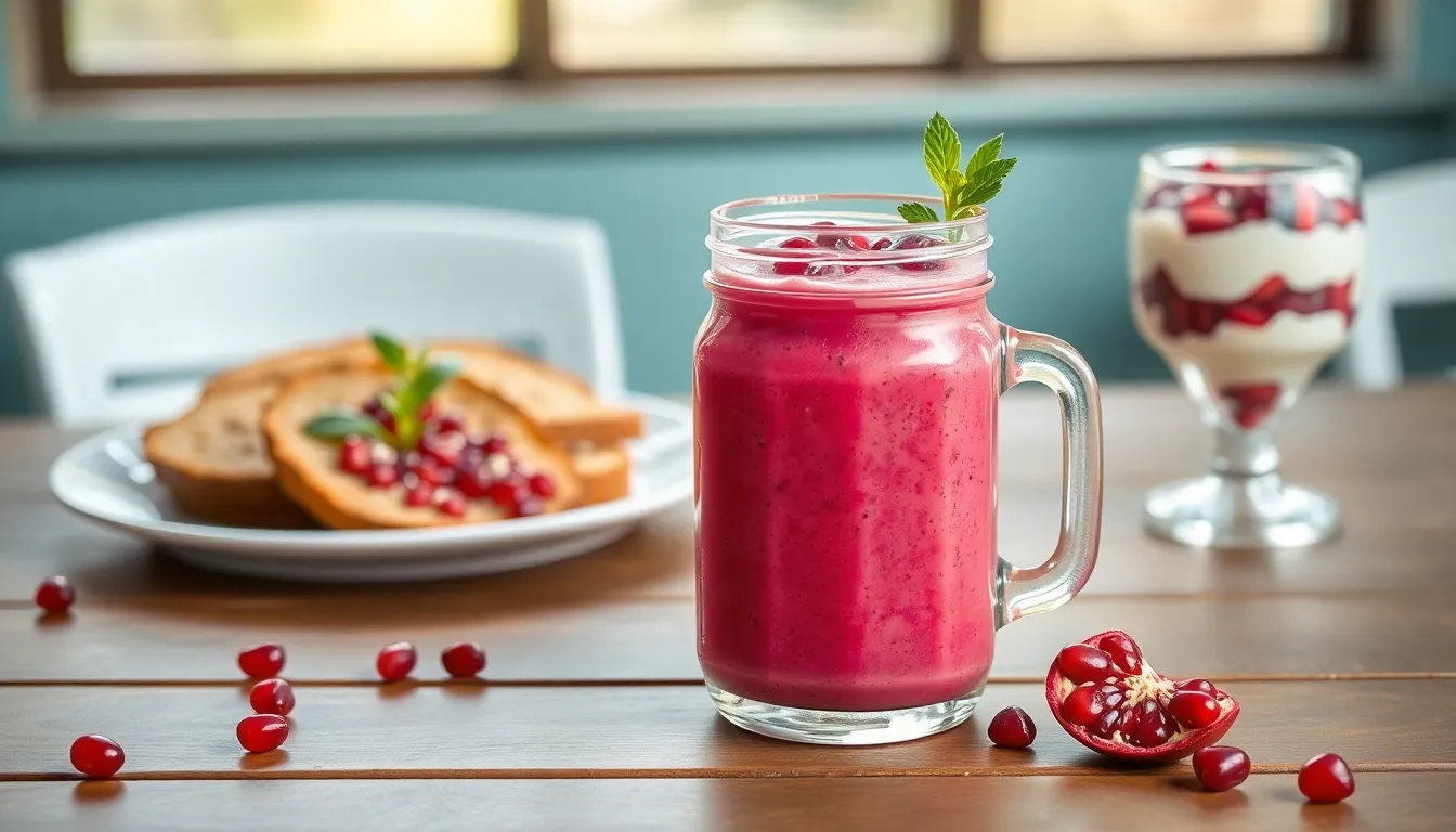 Easy Pomegranate Smoothie Recipe: 5-Minute Antioxidant Breakfast Boost 8 Easy Pomegranate Smoothie Recipe: 5-Minute Antioxidant Breakfast Boost 7