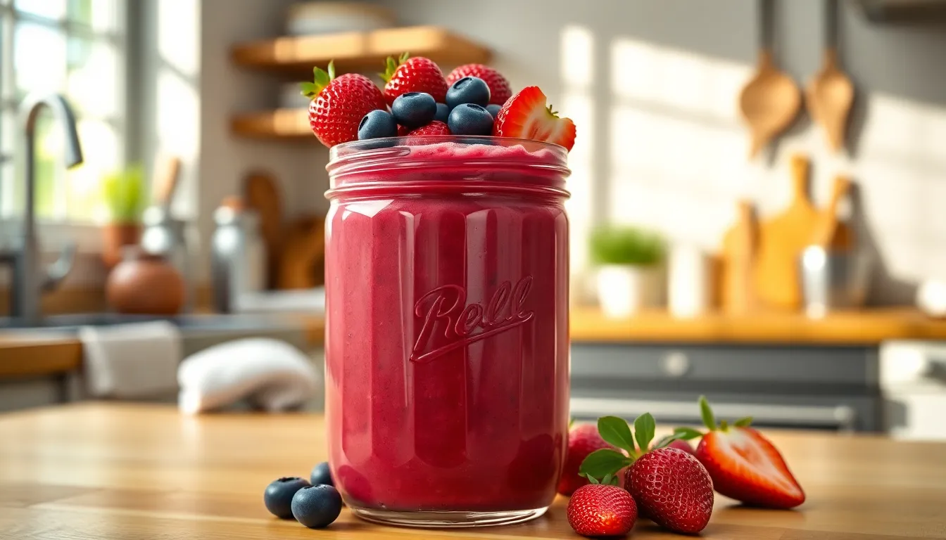 Easy Strawberry Blueberry Smoothie Recipe (5-Minute Healthy Breakfast!) 8 Easy Strawberry Blueberry Smoothie Recipe (5-Minute Healthy Breakfast!) 7