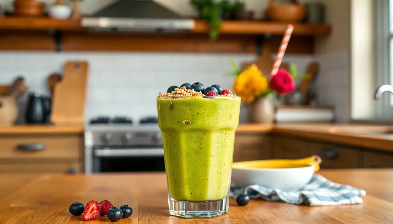 Green Protein Smoothie Recipe: 5-Minute Energy Boost for Busy Mornings 10 Green Protein Smoothie Recipe: 5-Minute Energy Boost for Busy Mornings 9