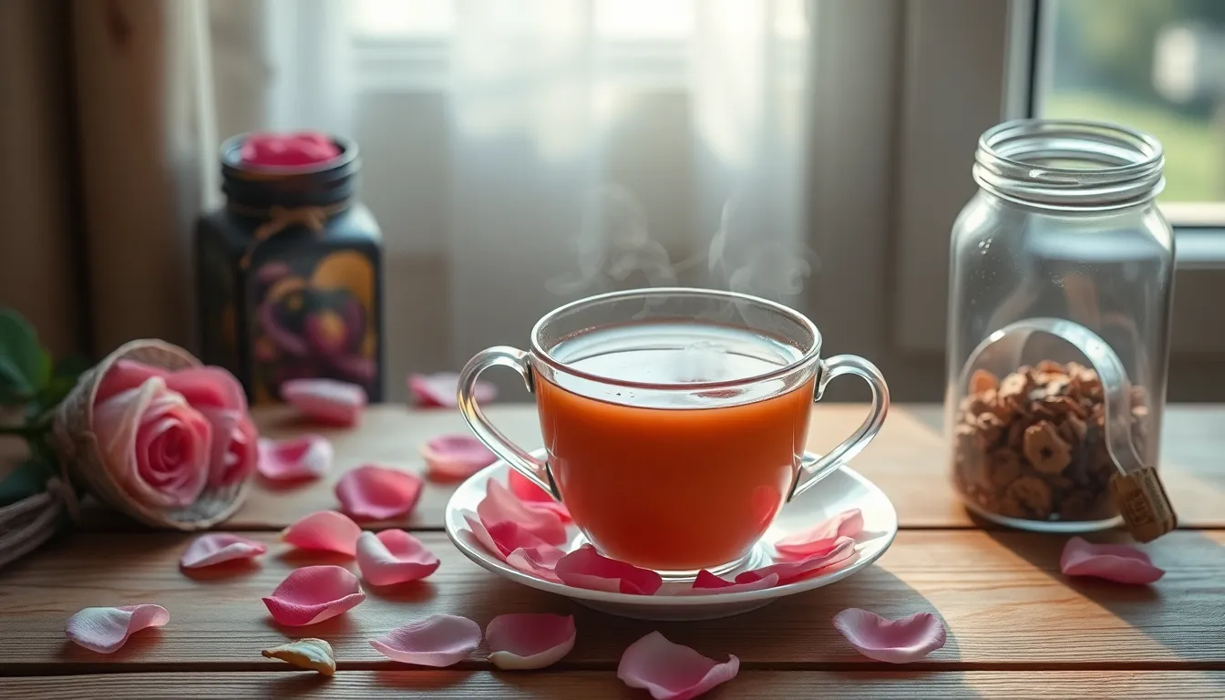 Easy Rose Petal Tea Recipe: How to Make Floral Tea at Home (Benefits + Tips) 9