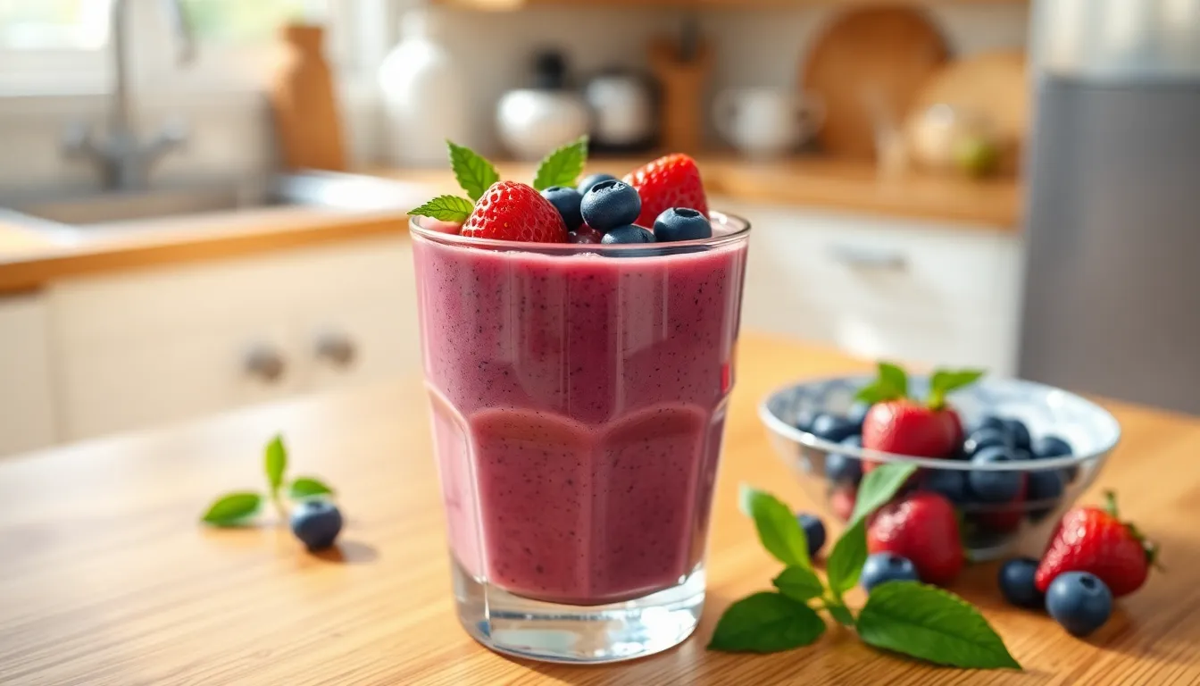 Easy Strawberry Blueberry Smoothie Recipe (5-Minute Healthy Breakfast!) 10 Easy Strawberry Blueberry Smoothie Recipe (5-Minute Healthy Breakfast!) 9