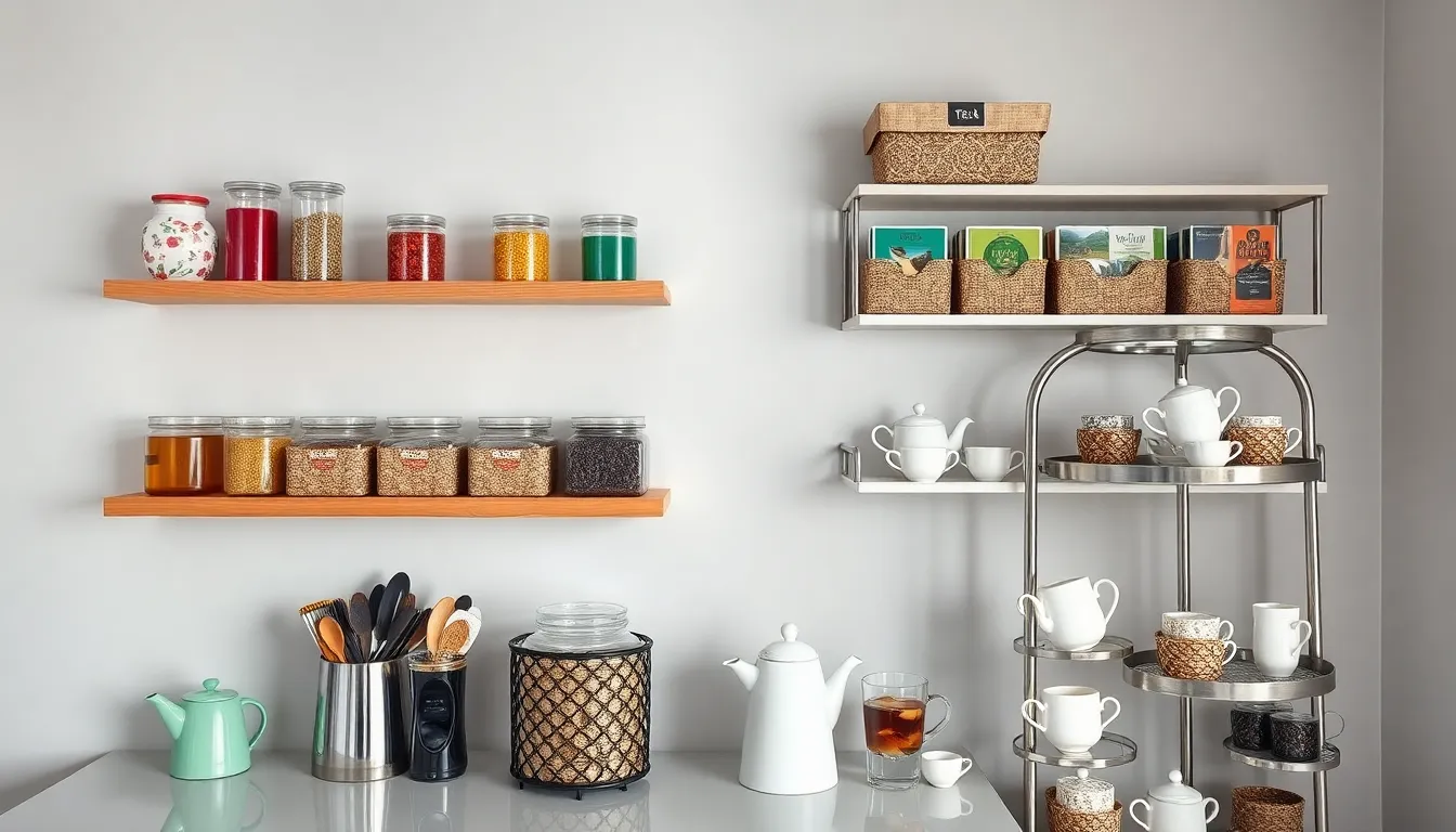 15 Stunning Tea Bar Ideas to Transform Any Space in Your Home 10 15 Stunning Tea Bar Ideas to Transform Any Space in Your Home 9