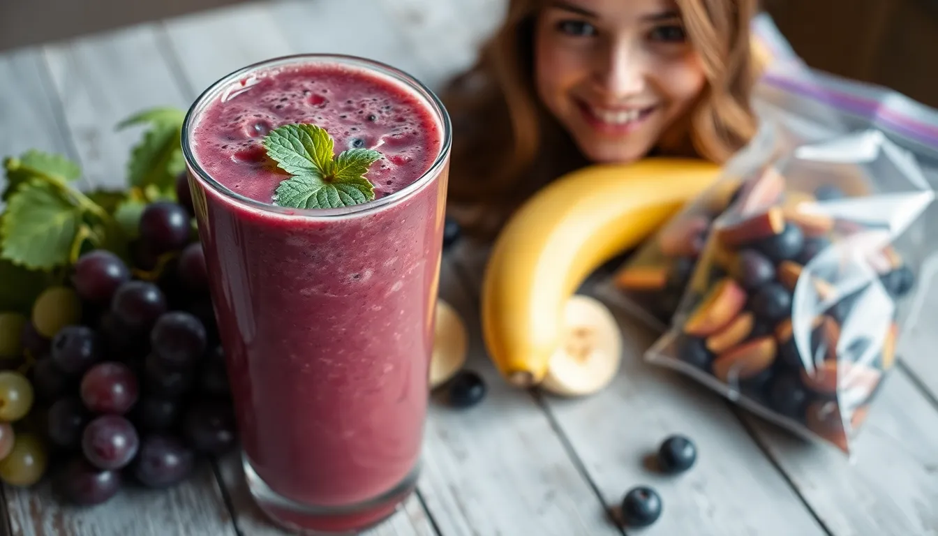 5-Minute Grape Smoothie Recipe: Creamy, Healthy & Kid-Friendly 12 5-Minute Grape Smoothie Recipe: Creamy, Healthy & Kid-Friendly 11