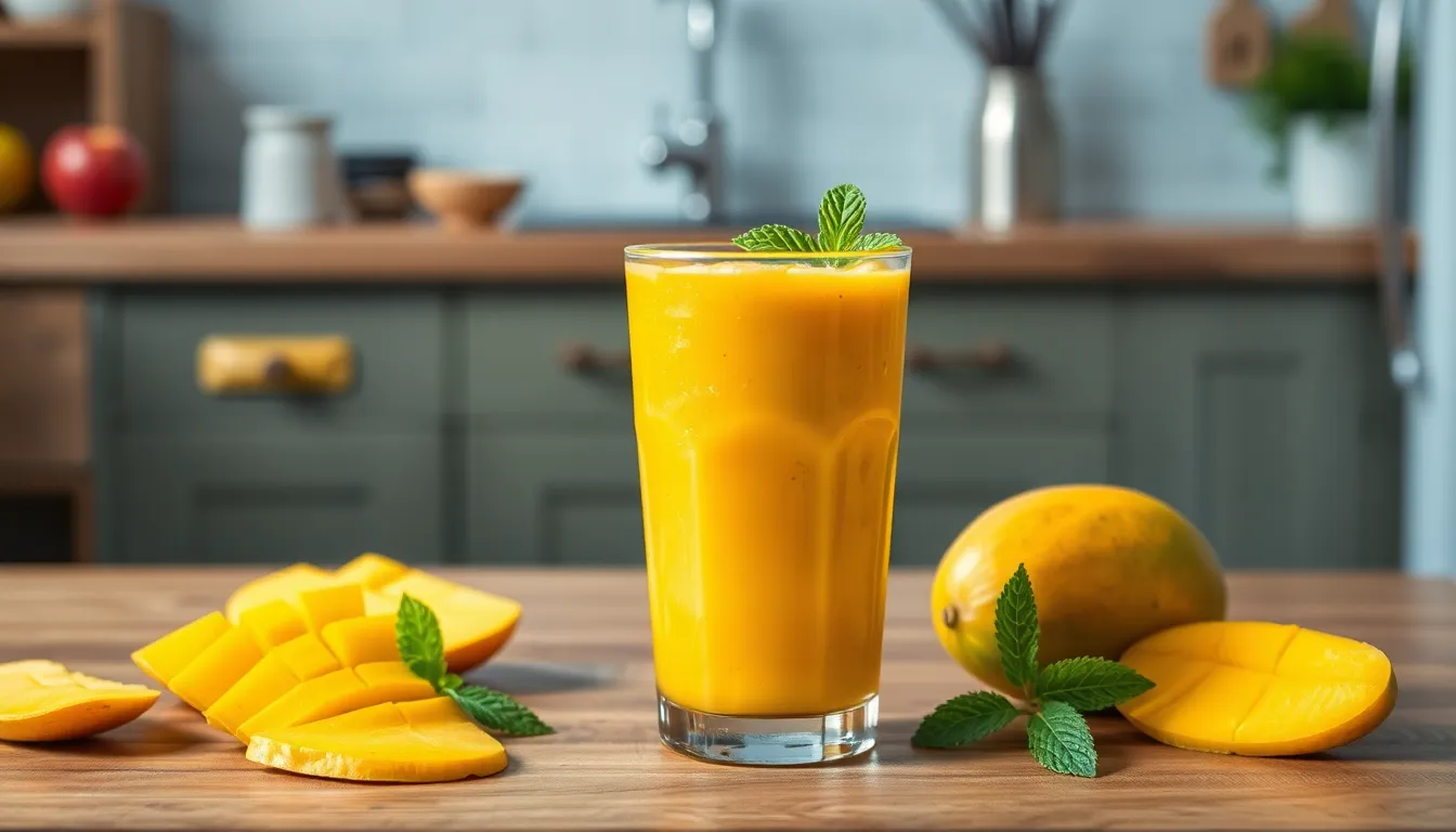 Perfect Mango Smoothie Recipe (5 Minutes + 3 Healthy Variations!) 12 Perfect Mango Smoothie Recipe (5 Minutes + 3 Healthy Variations!) 11