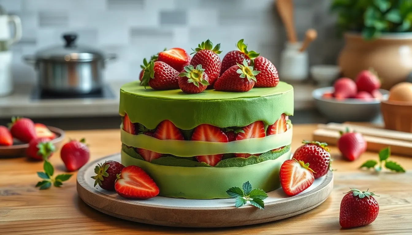 Easy Matcha Strawberry Cake Recipe: Japanese-Inspired Dessert with Step-by-Step Guide 12 Easy Matcha Strawberry Cake Recipe: Japanese-Inspired Dessert with Step-by-Step Guide 11