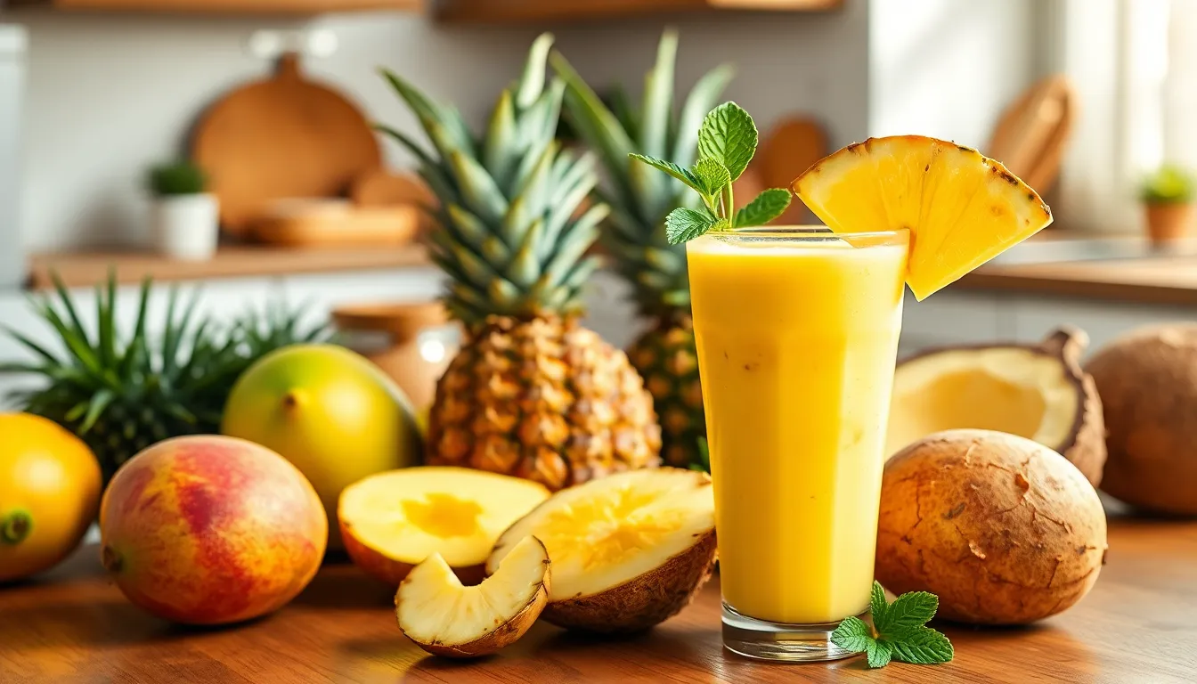 Easy Pineapple Smoothie Recipe: 5-Minute Tropical Paradise in a Glass 12 Easy Pineapple Smoothie Recipe: 5-Minute Tropical Paradise in a Glass 11