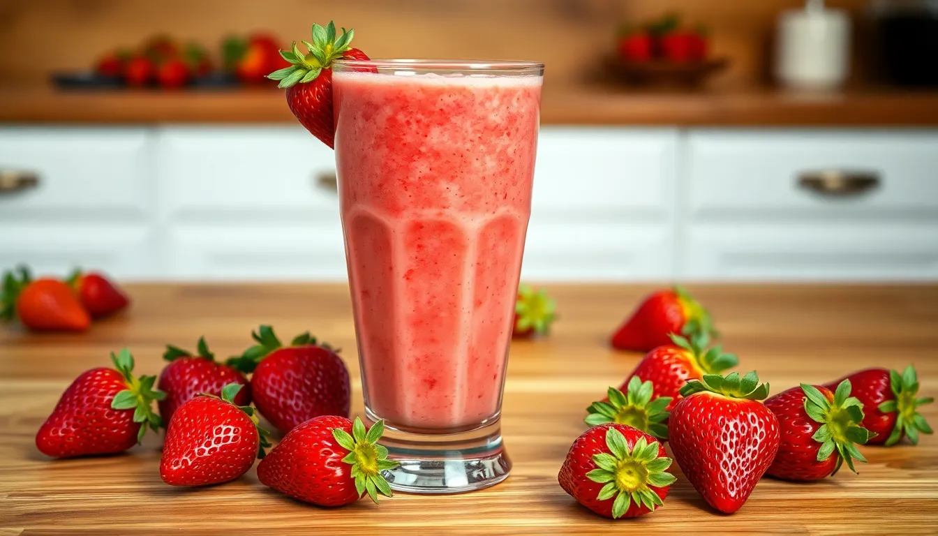Strawberry Smoothie Recipe with Yogurt: Creamy, Healthy & Ready in 5 Minutes 12 Strawberry Smoothie Recipe with Yogurt: Creamy, Healthy & Ready in 5 Minutes 11
