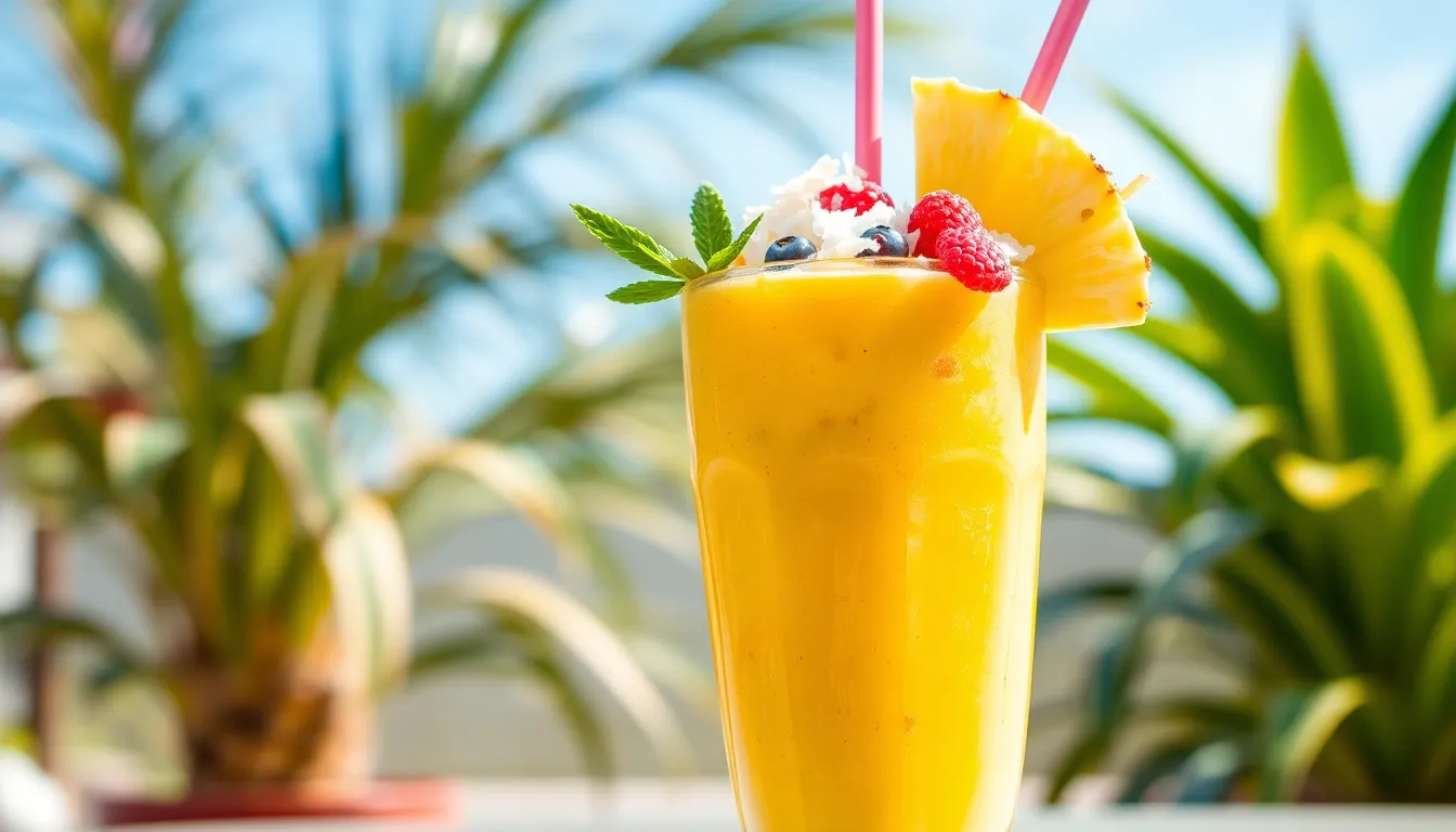 5-Minute Tropical Smoothie Recipe That Tastes Like Paradise (Easy & Healthy!) 11