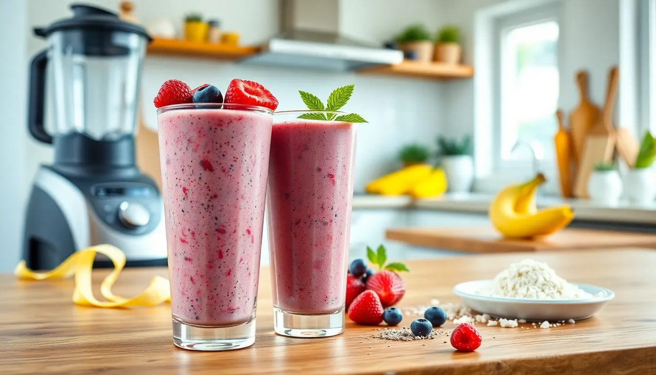 Berry Protein Shake Recipe: 25g Protein in 3 Minutes (No Chalky Taste!) 14 Berry Protein Shake Recipe: 25g Protein in 3 Minutes (No Chalky Taste!) 13