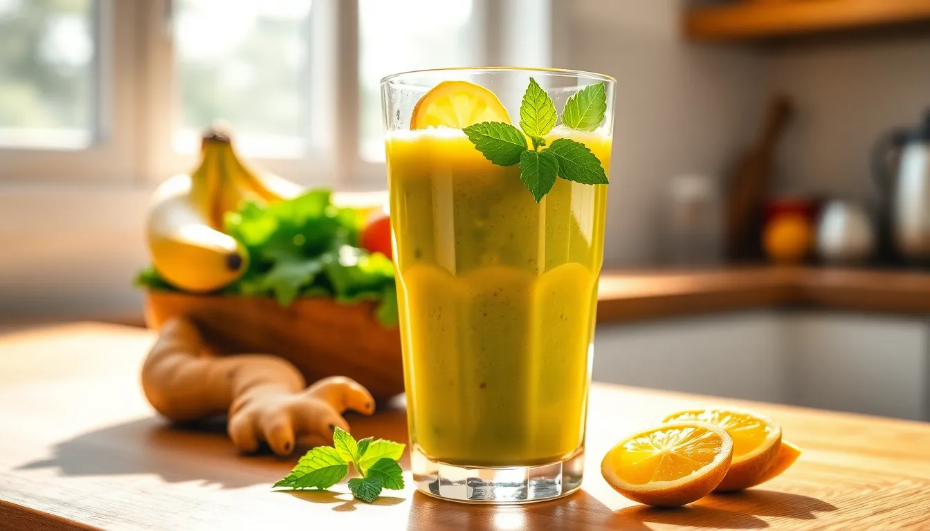 5-Minute Ginger Smoothie Recipe: Boost Immunity & Digestion Naturally 14 5-Minute Ginger Smoothie Recipe: Boost Immunity & Digestion Naturally 13