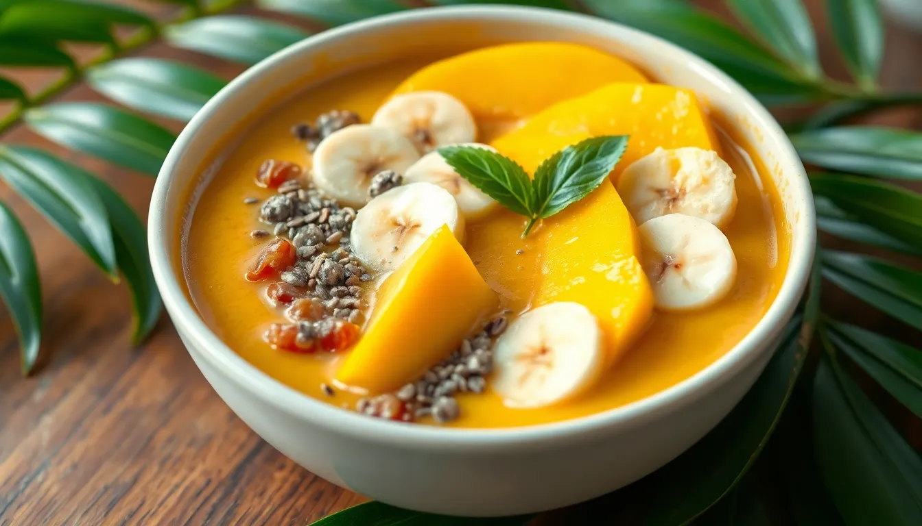 Easy 5-Ingredient Mango Smoothie Bowl Recipe (Thick & Creamy!) 14 Easy 5-Ingredient Mango Smoothie Bowl Recipe (Thick & Creamy!) 13
