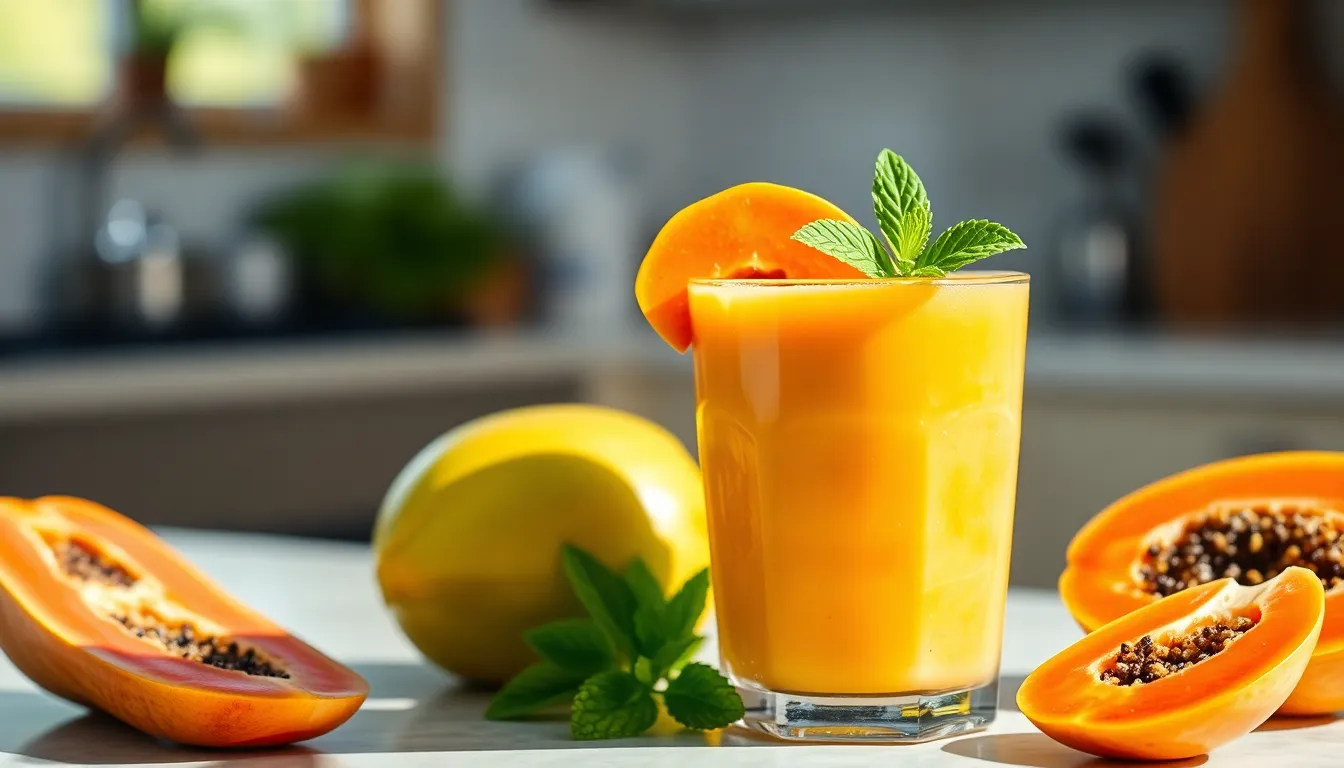 Perfect Papaya Smoothie Recipe: Creamy, Healthy & Ready in 5 Minutes 13