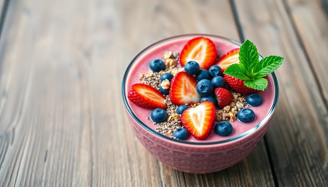 Easy Strawberry Smoothie Bowl Recipe: Healthy 5-Minute Breakfast Bowl 13