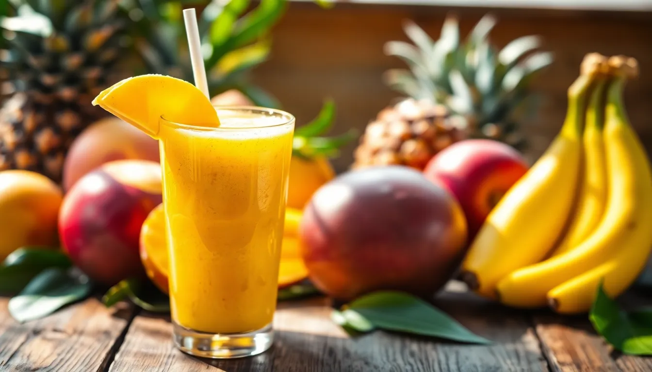 5-Minute Tropical Smoothie Recipe That Tastes Like Paradise (Easy & Healthy!) 13