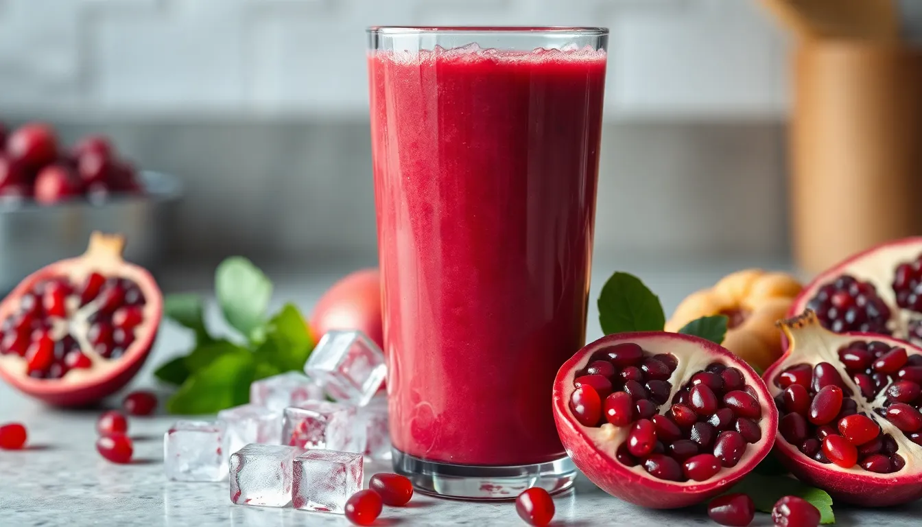 Easy Pomegranate Smoothie Recipe: 5-Minute Antioxidant Breakfast Boost 16 Easy Pomegranate Smoothie Recipe: 5-Minute Antioxidant Breakfast Boost 15