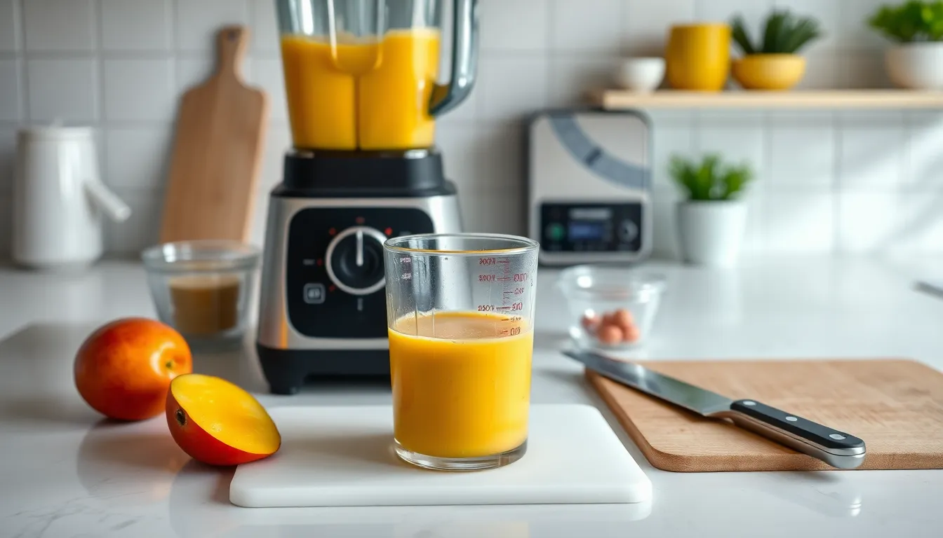 Perfect Mango Smoothie Recipe (5 Minutes + 3 Healthy Variations!) 2 Perfect Mango Smoothie Recipe (5 Minutes + 3 Healthy Variations!) 1