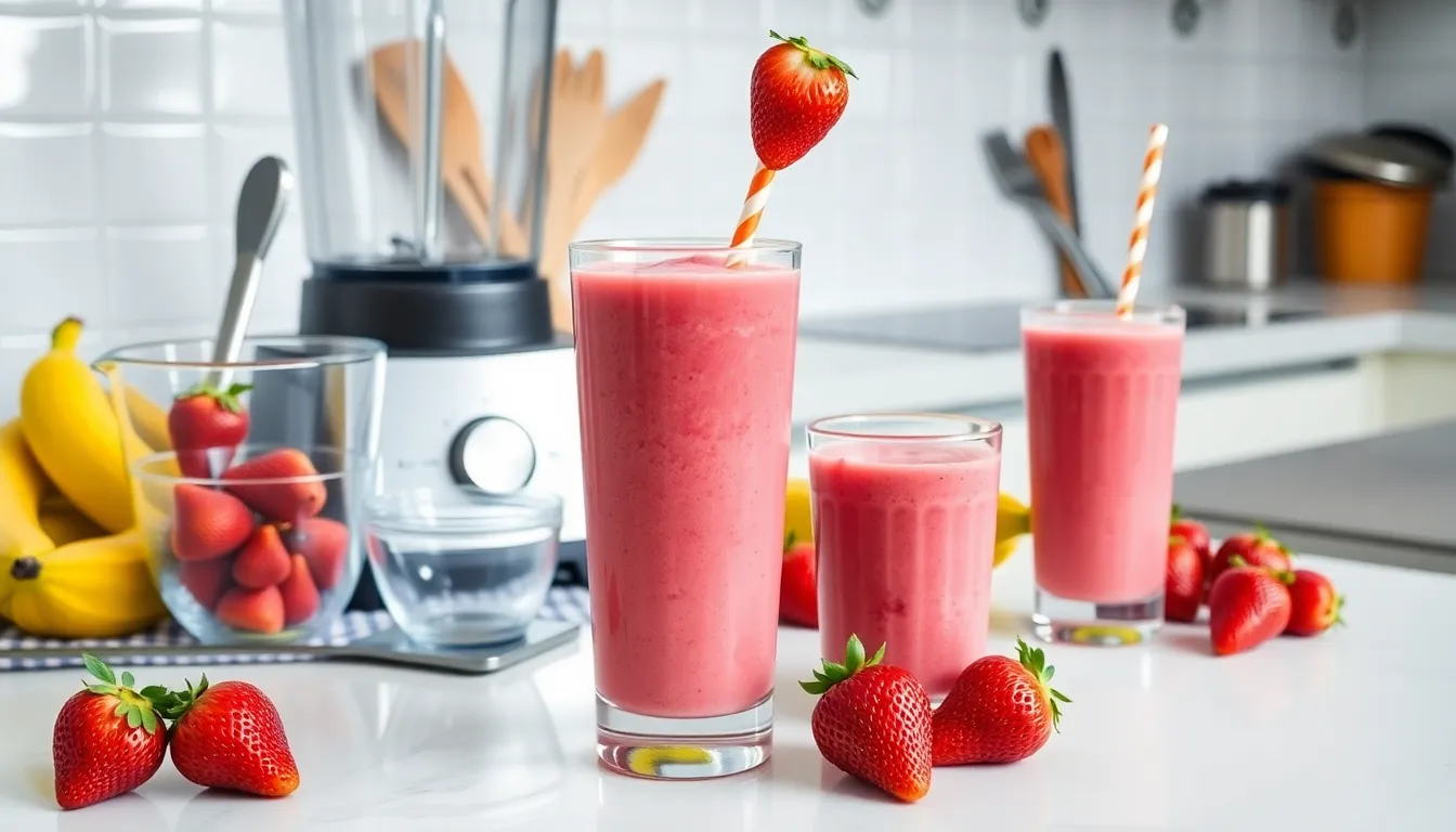Perfect Strawberry Banana Smoothie Recipe (Ready in 5 Minutes!) 2 Perfect Strawberry Banana Smoothie Recipe (Ready in 5 Minutes!) 1