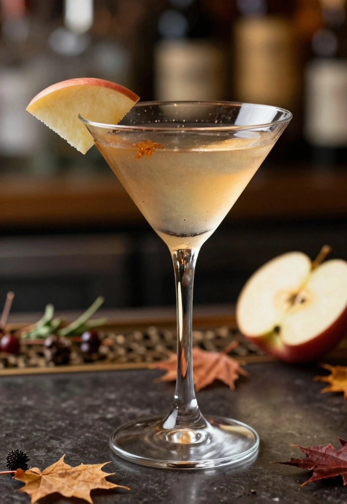 10 Apple Cider Cocktail Recipes for Crisp Seasonal Drinks - 7. Autumn Spice Martini