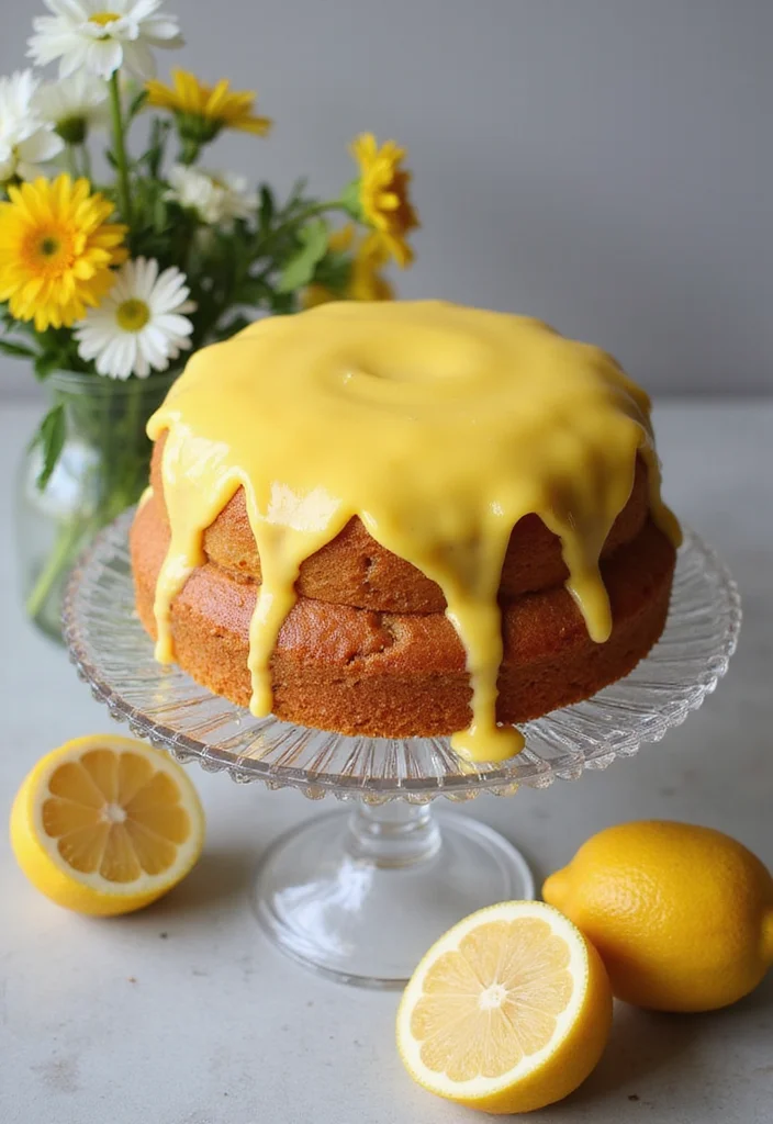 10 British Cake Recipes for Classic Traditional Bakes - 4. Lemon Drizzle Cake