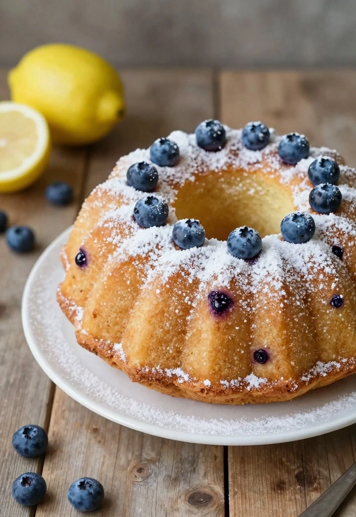 10 Bundt Cake Recipes Using Mixes for Simple Flavorful Results - 1. Lemon Blueberry Bundt Cake