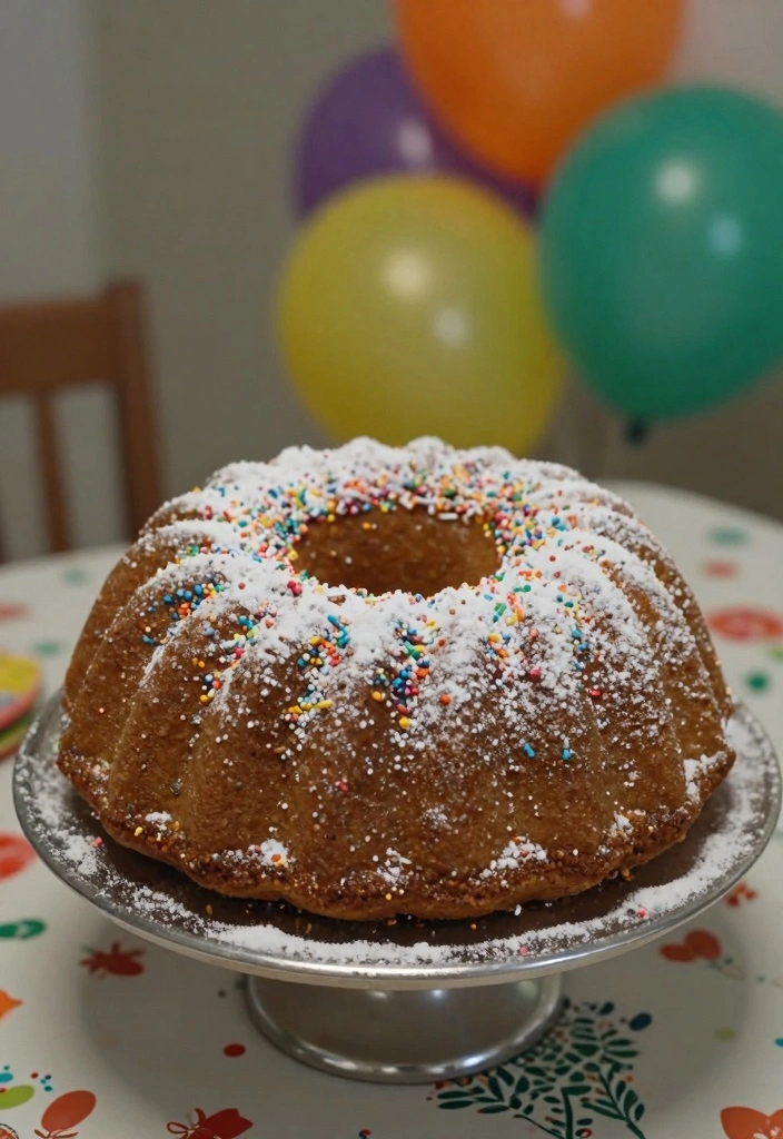 10 Bundt Cake Recipes Using Mixes for Simple Flavorful Results - 5. Funfetti Bundt Cake