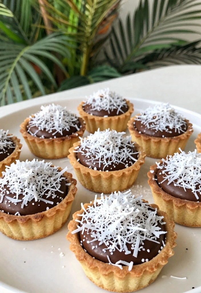 10 Caribbean Baking Recipes for Warm Tropical Flavor - 9. Chocolate Coconut Tarts