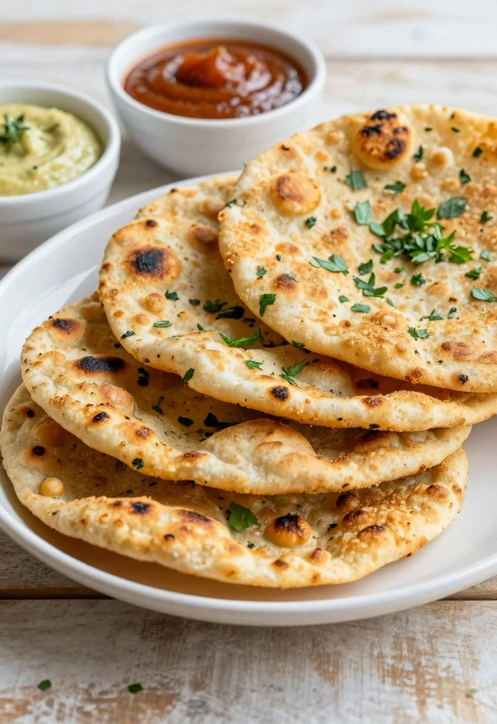 10 Chickpea Baking Recipes for Wholesome Creative Bakes - 2. Savory Chickpea Flour Flatbread