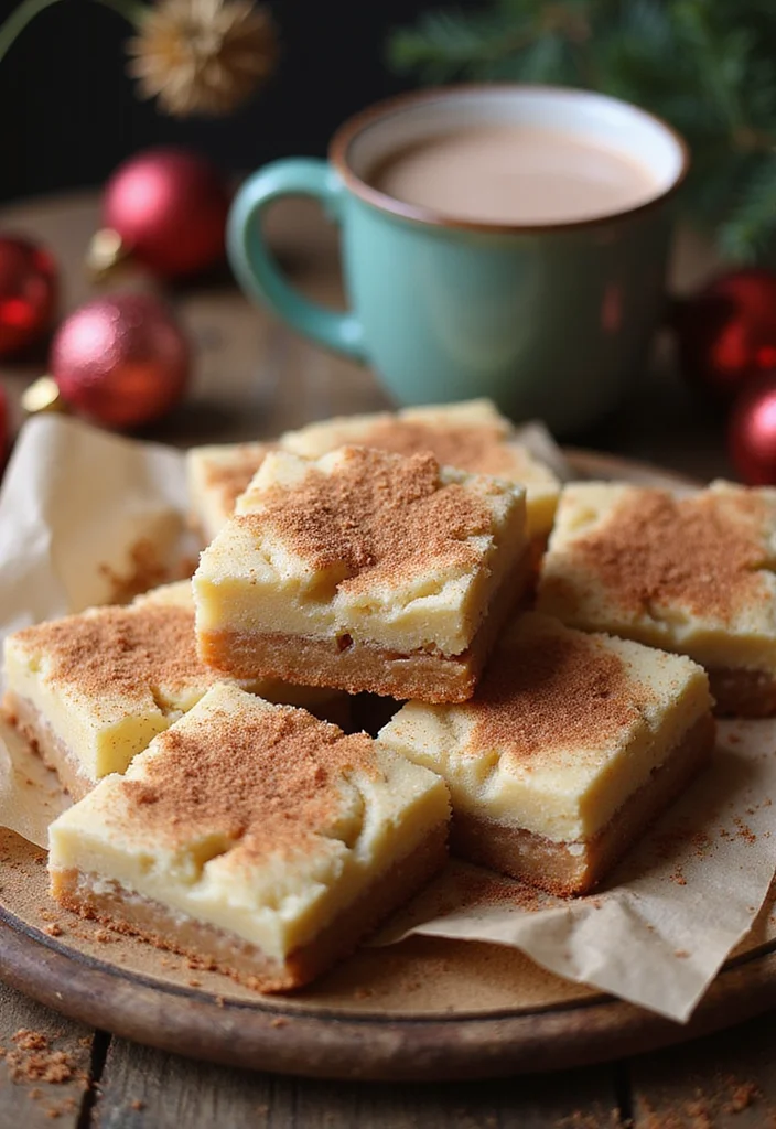 10 Christmas Cookie Bar Recipes for Easy Festive Treats - 7. Snickerdoodle Cookie Bars