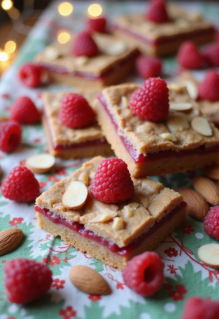 10 Christmas Cookie Bar Recipes for Easy Festive Treats - 8. Raspberry Almond Butter Bars
