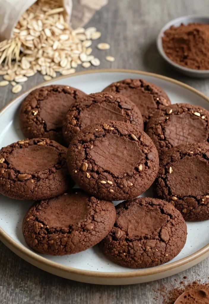10 Cocoa Powder Cookie Recipes for Rich Chocolate Flavor - 4. Rich Cocoa Powder Oatmeal Cookies