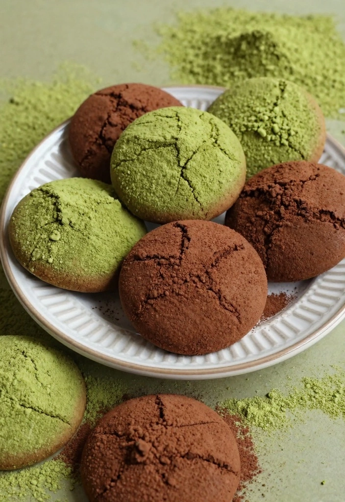 10 Cocoa Powder Cookie Recipes for Rich Chocolate Flavor - 8. Cocoa Powder Matcha Cookies