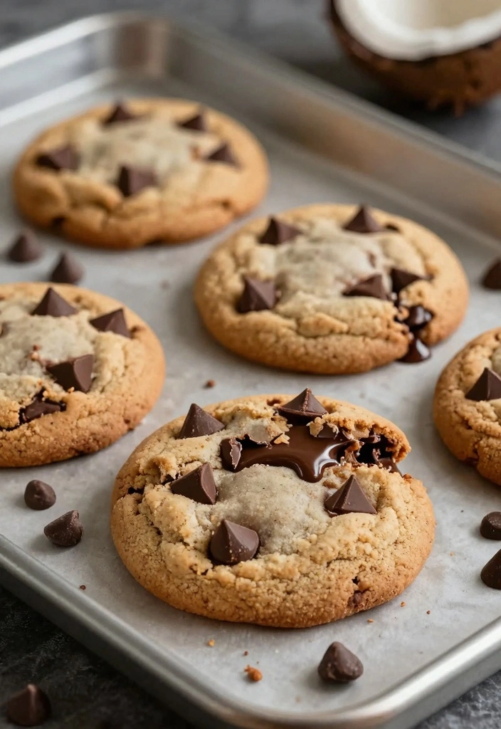 10 Coconut Flour Cookie Recipes for Light Gluten Free Treats - 1. Classic Coconut Flour Chocolate Chip Cookies
