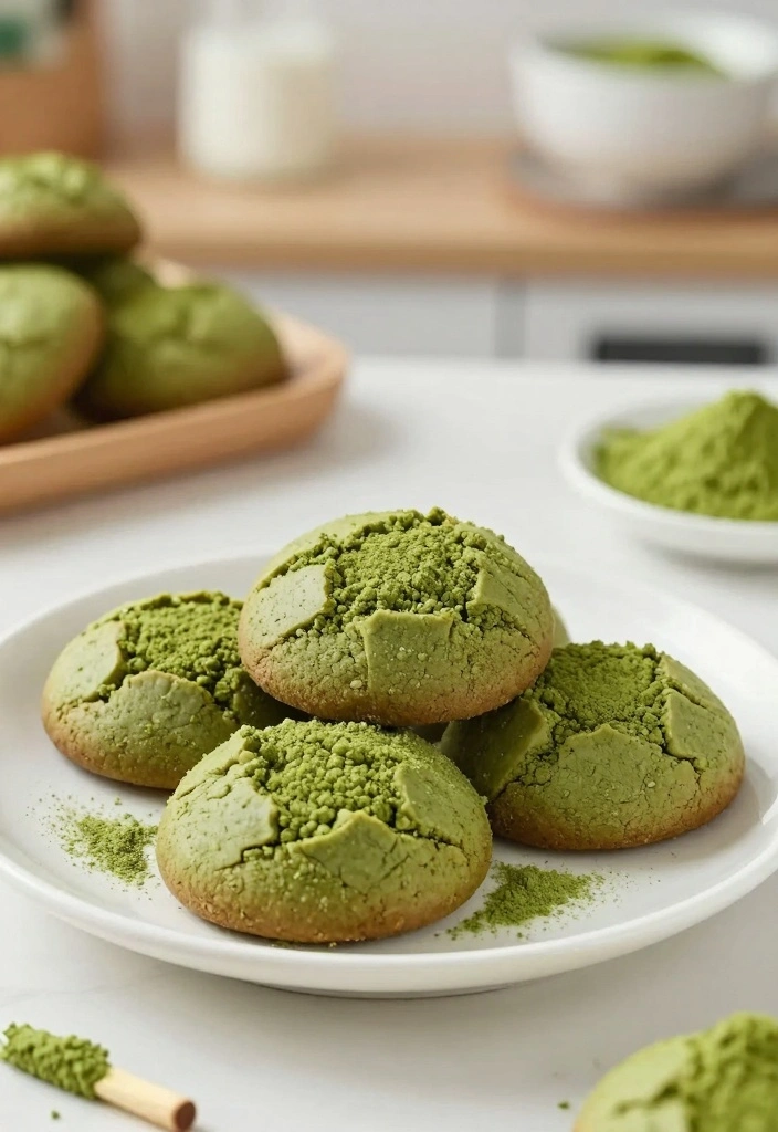 10 Coconut Flour Cookie Recipes for Light Gluten Free Treats - 5. Coconut Flour Matcha Cookies