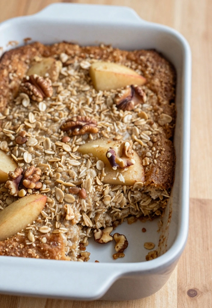 10 Easy Baking Breakfast Recipes for Simple Morning Meals - 10. Apple Cinnamon Oatmeal Bake