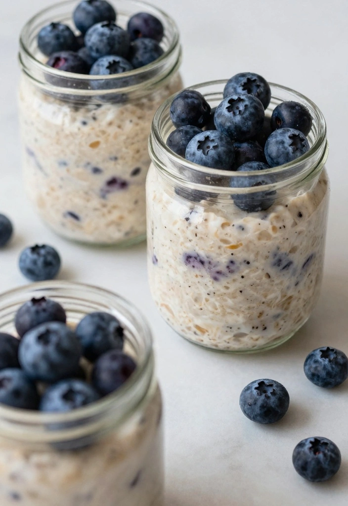 10 Easy Baking Breakfast Recipes for Simple Morning Meals - 6. Blueberry Overnight Oats