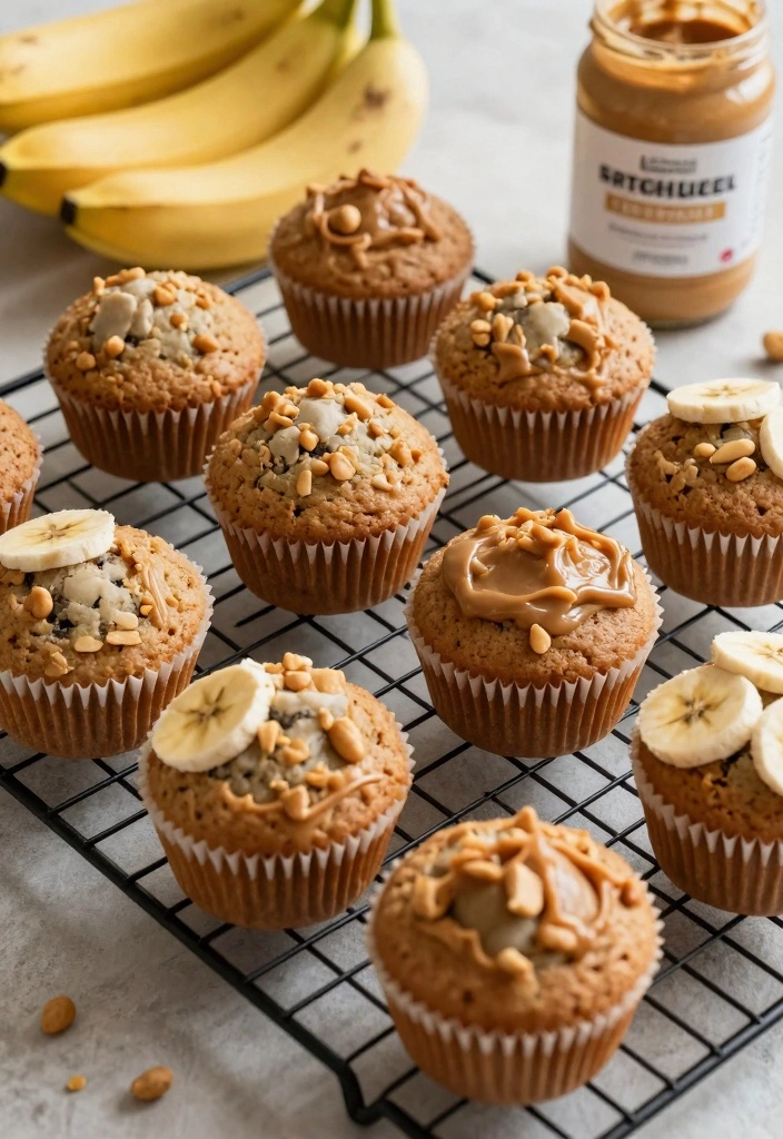 10 Easy Baking Breakfast Recipes for Simple Morning Meals - 7. Peanut Butter and Banana Muffins