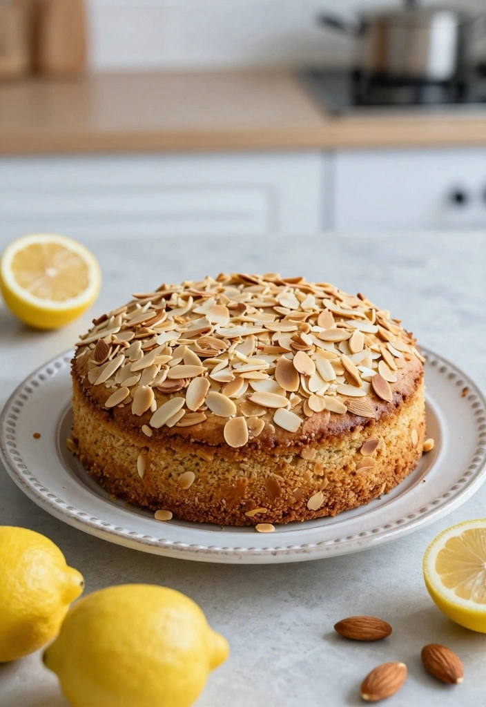 10 Easy Breakfast Cake Recipes for Soft Morning Slices - 1. Lemon Almond Breakfast Cake