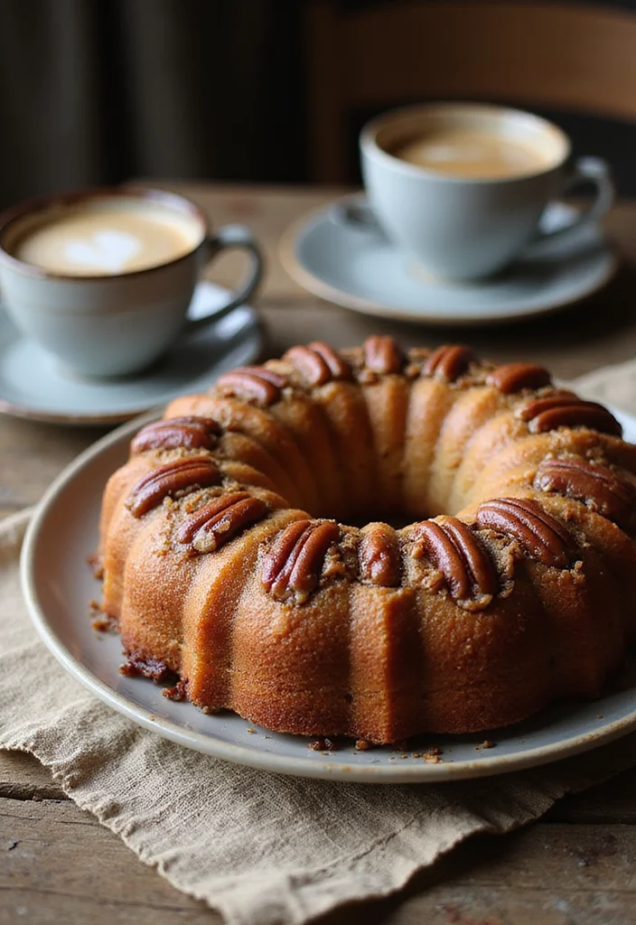 10 Easy Breakfast Cake Recipes for Soft Morning Slices - 5. Maple Pecan Coffee Cake